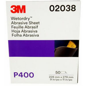 3M Imperial WetorDry Sandpaper Sheets - 9 inch by 11 inch