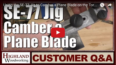 Camber a Plane Blade with the Tormek T8 video