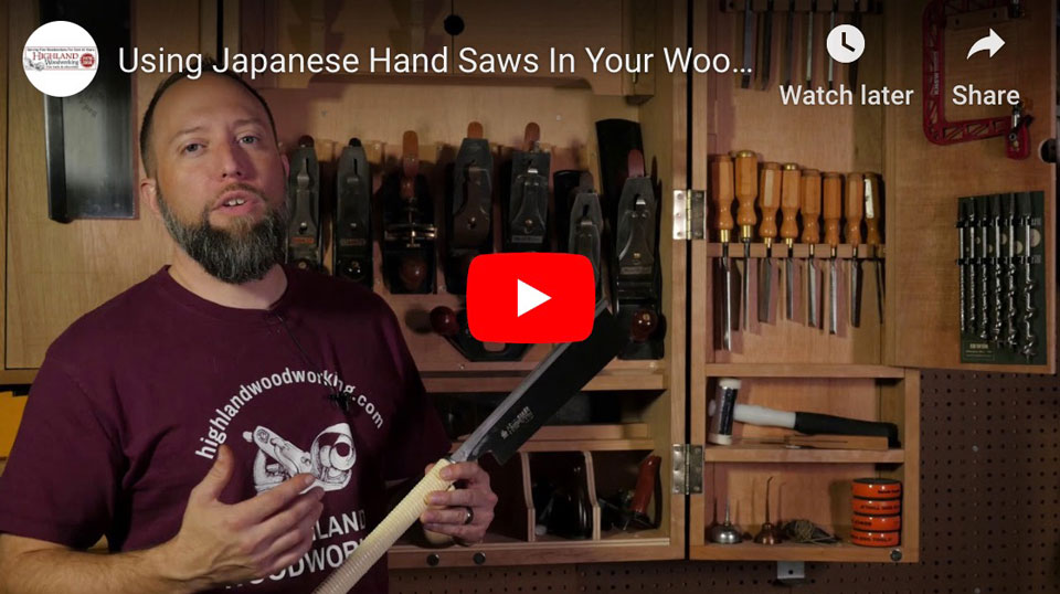 Video on Using Japanese Handsaws