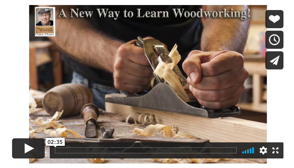 Highland Woodworker Live Online Classroom