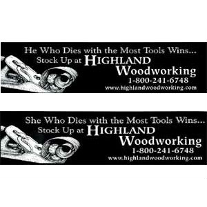 He/She Who Dies With The Most Tools Wins Bumper Stickers