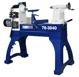 Rikon 70-3040 Variable Speed Reversible Lathe with Sliding Bed
