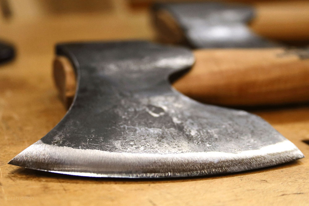 Closeup of Carving Axe