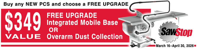 SawStop free goods banner