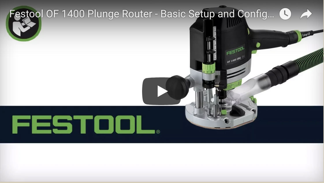 Festool OF 1400 EQ Router video