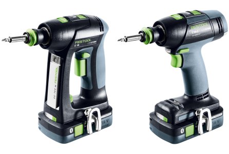 Festool T18+3 and C18 Lithium Ion Cordless Drills